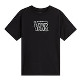 Vans T-Shirt tinta unita con Stampa Nero per Bambino VN000PXTBLK NERO VANS 