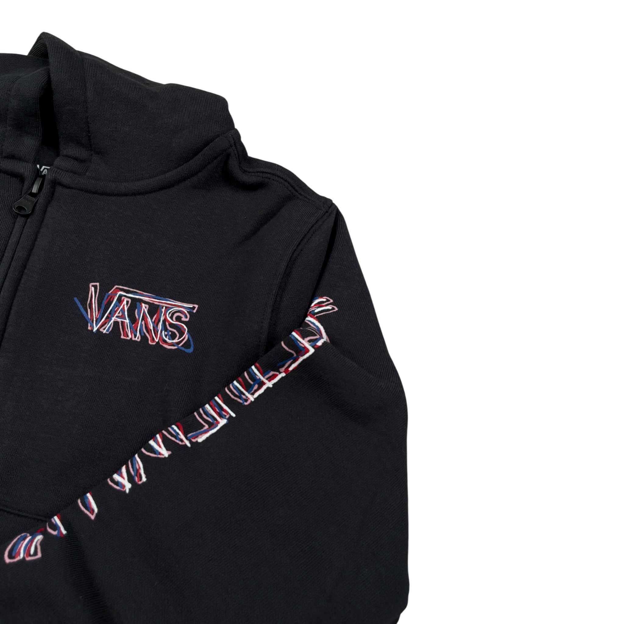 Vans Felpa Xon Zip E Cappuccio tinta unita Nero per Bambino VN000PYWBLK NERO VANS 