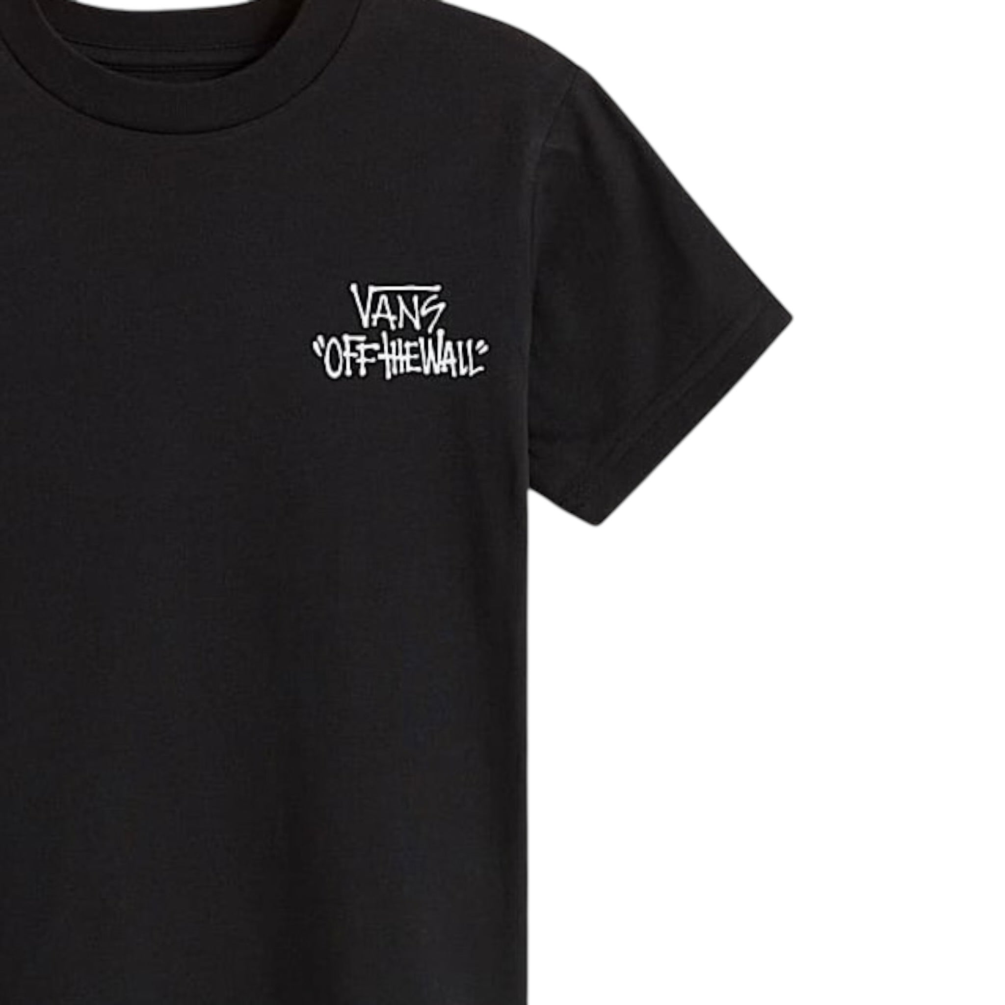 Vans T-Shirt Girocollo tinta unita con Logo Nero per Neonato VN000Q02BLKN NERO VANS 