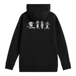 Vans Felpa tinta unita con Cappuccio E Stampa Nero per Bambino VN000RE2BLK NERO VANS 