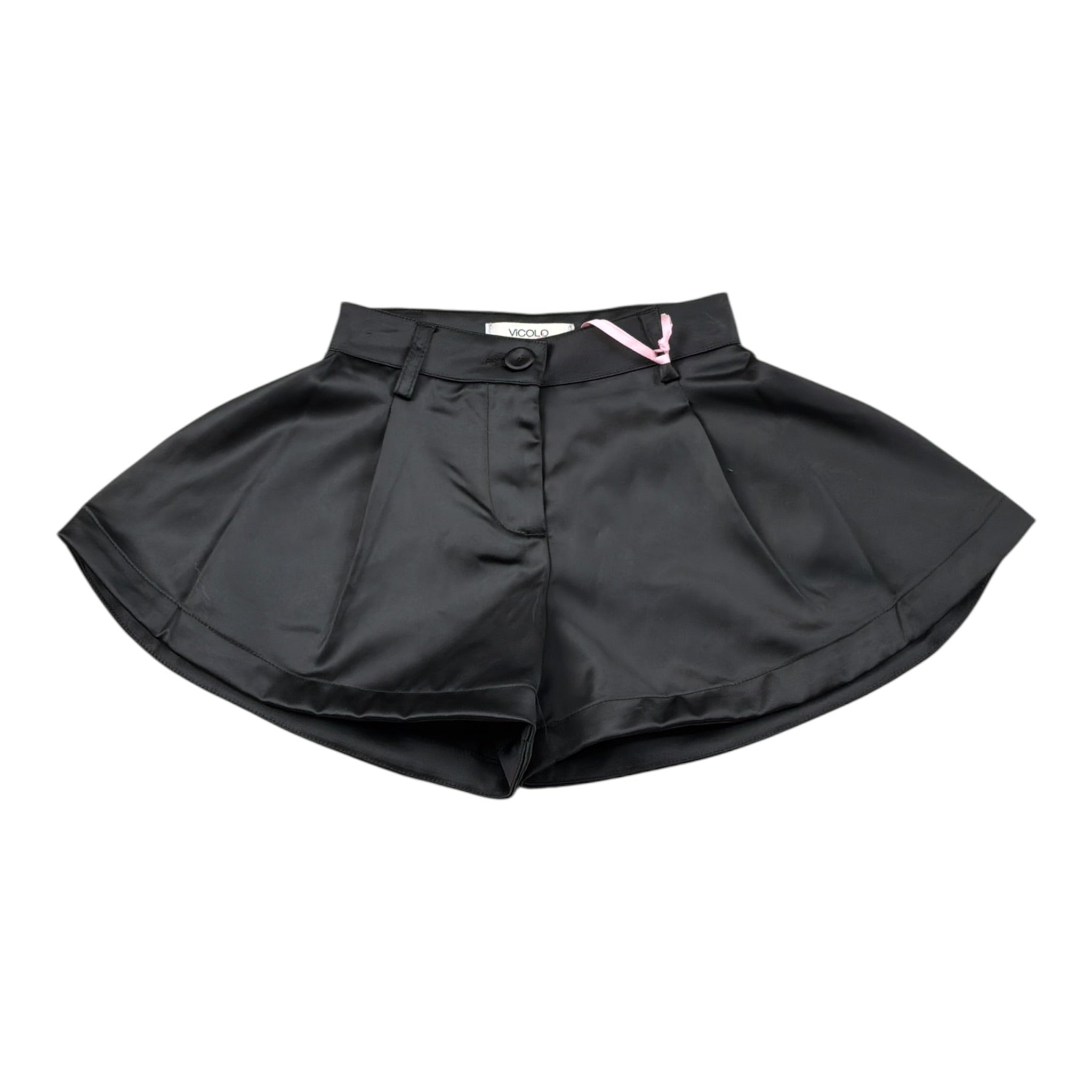 Vicolo Short tinta unita Modello A Farfalla Nero per Bambina 3142S00321J NERO VICOLO 