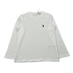 Walt Bay Shirt Girocollo tinta unita con Logo Bianco per Bambino SHTWBB BIANCO WALT BAY 