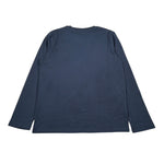 Walt Bay Shirt Girocollo tinta unita con Logo Blu per Bambino SHTWBB BLU WALT BAY 
