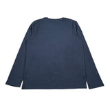 Walt Bay Shirt Girocollo tinta unita con Logo Blu per Bambino SHTWBB BLU WALT BAY 
