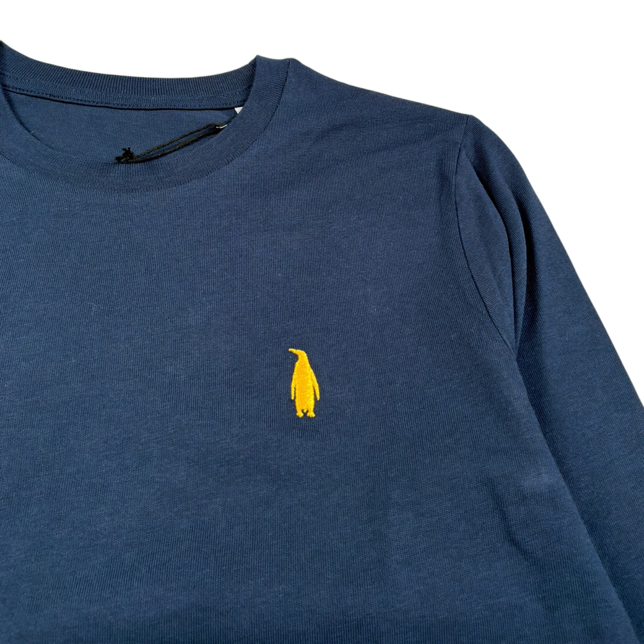 Walt Bay Shirt Girocollo tinta unita con Logo Blu per Bambino SHTWBB BLU WALT BAY 
