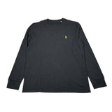 Walt Bay Shirt Girocollo tinta unita con Logo Nero per Bambino SHTWB NERO WALT BAY 