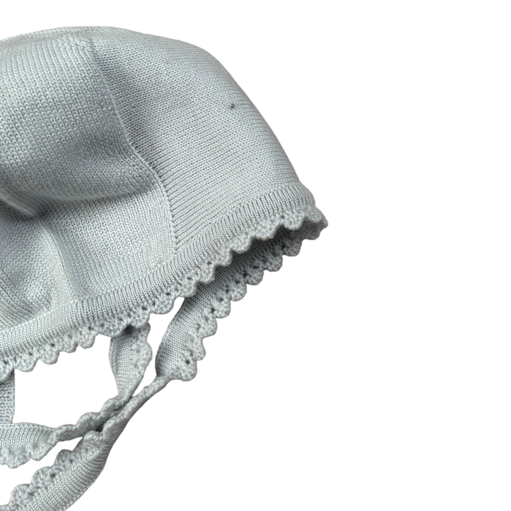 Wedoble Cappello tinta unita con Ricami Azzurro per Neonata I1801360E AZZURRO WEDOBLE 