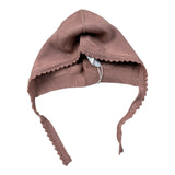 Wedoble Cappello tinta unita con Ricami Rosa Antico per Neonata I1910360A ROSA ANTICO WEDOBLE 