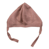 Wedoble Cappello tinta unita con Ricami Rosa Antico per Neonata I1910360A ROSA ANTICO WEDOBLE 