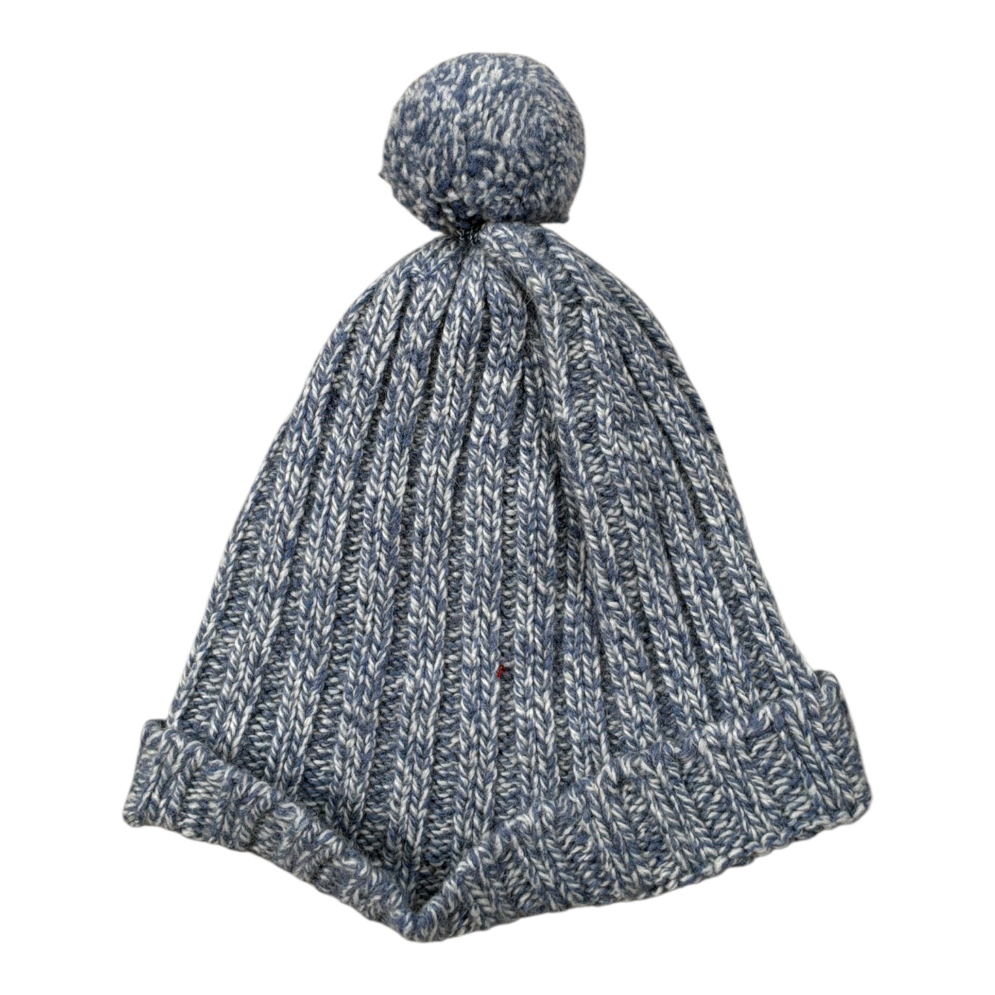 Wedoble Cappello tinta unita con Pon Pon Azzurro per Neonato I2009307A AZZURRO WEDOBLE 