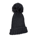 Wedoble Cappello tinta unita con Pon Pon Nero per Neonato I2010307D NERO WEDOBLE 