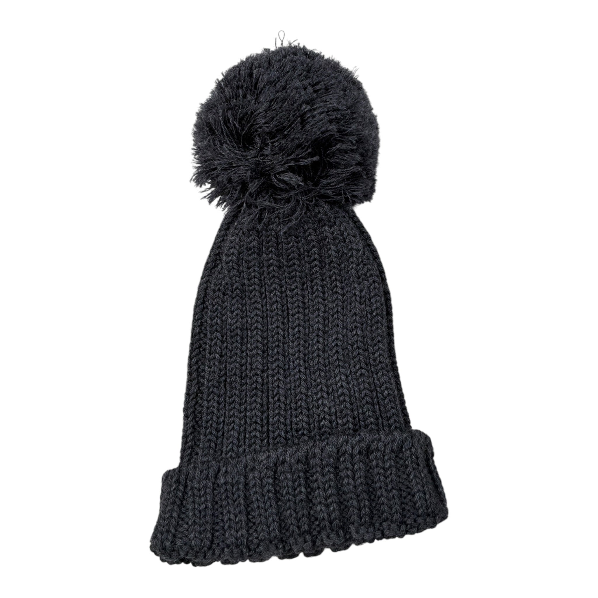 Wedoble Cappello tinta unita con Pon Pon Nero per Neonato I2010307D NERO WEDOBLE 