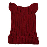 Wedoble Cappello tinta unita con Orecchie Bordeaux per Neonato I2010307E BORDEAUX WEDOBLE 