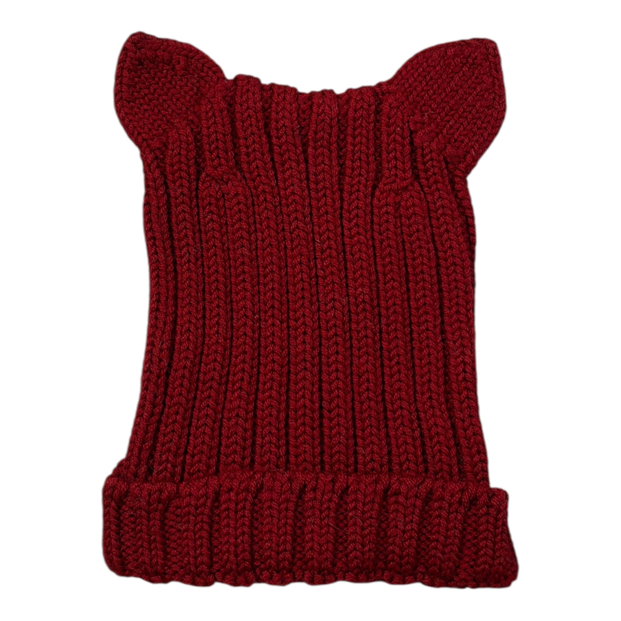 Wedoble Cappello tinta unita con Orecchie Bordeaux per Neonato I2010307E BORDEAUX WEDOBLE 