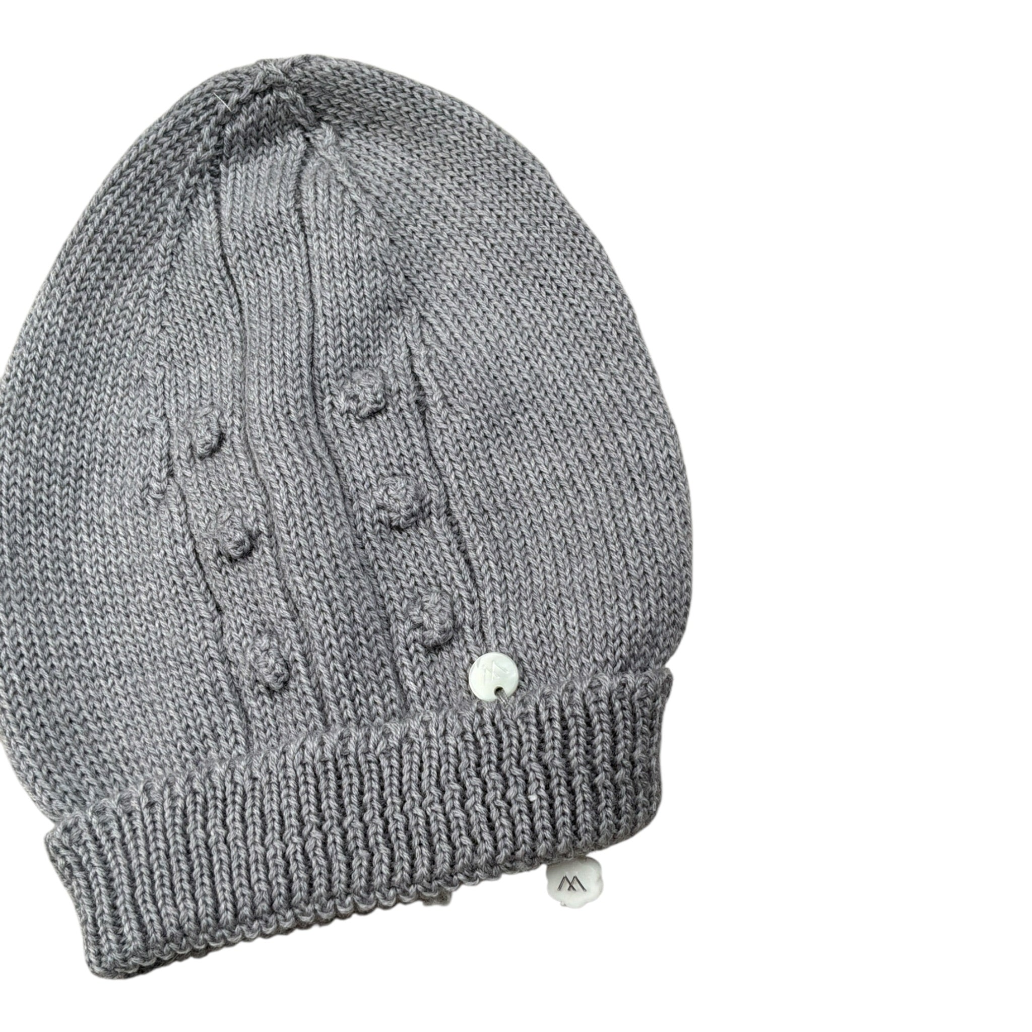 Wedoble Cappello tinta unita con Ricami Grigio per Neonata I2103307A GRIGIO WEDOBLE 