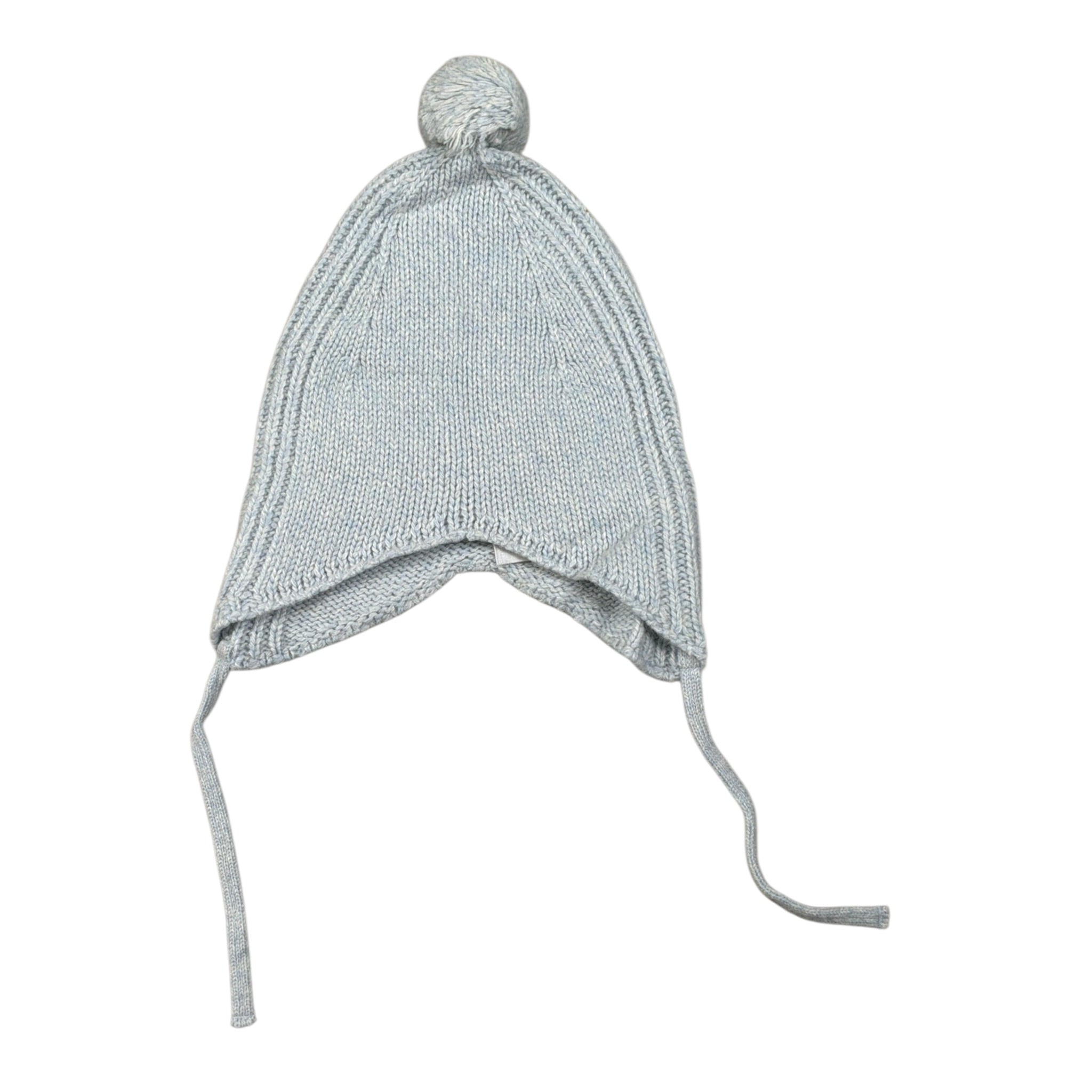 Wedoble Cappello tinta unita con Pon Pon Azzurro per Neonata I2104307A AZZURRO WEDOBLE 
