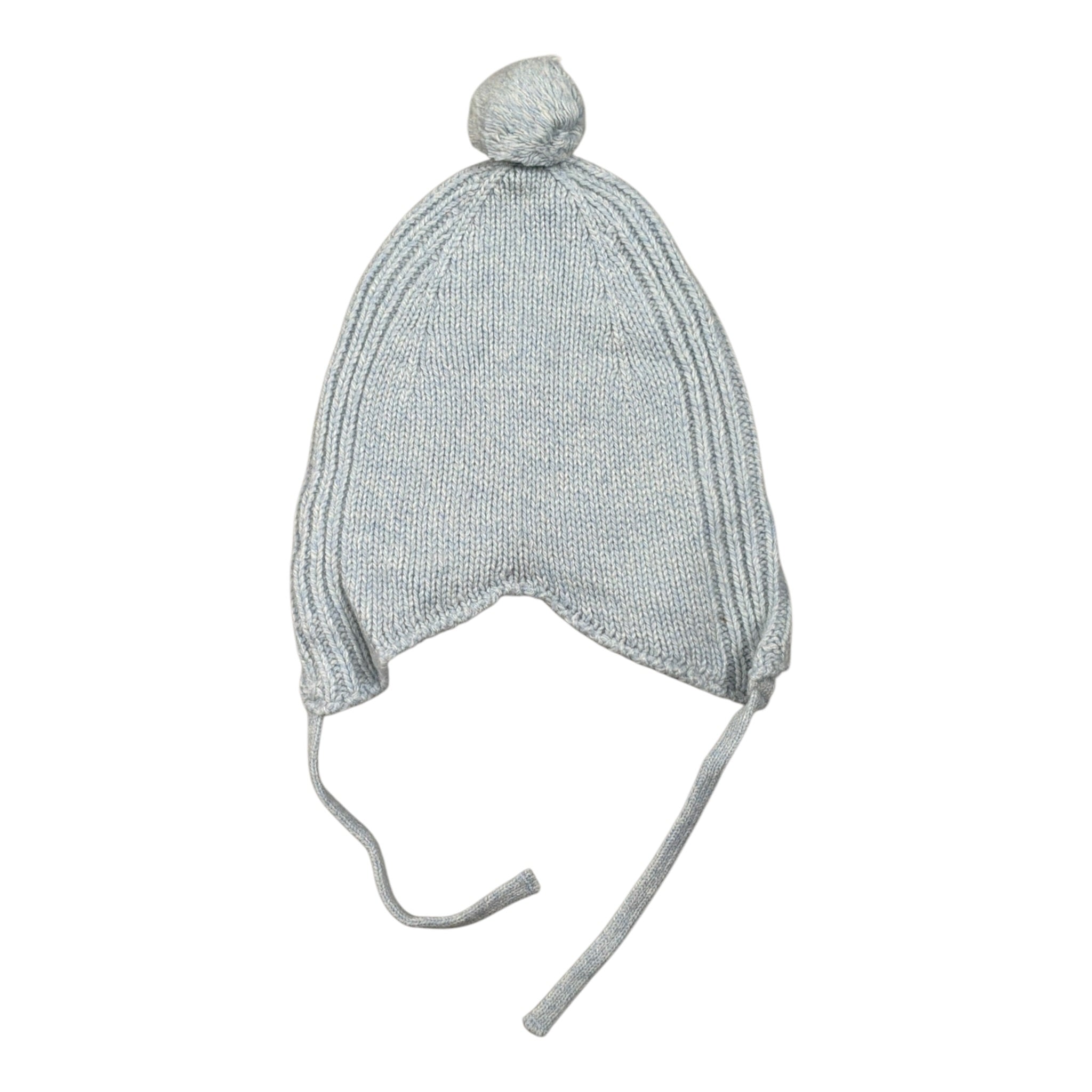 Wedoble Cappello tinta unita con Pon Pon Azzurro per Neonata I2104307A AZZURRO WEDOBLE 