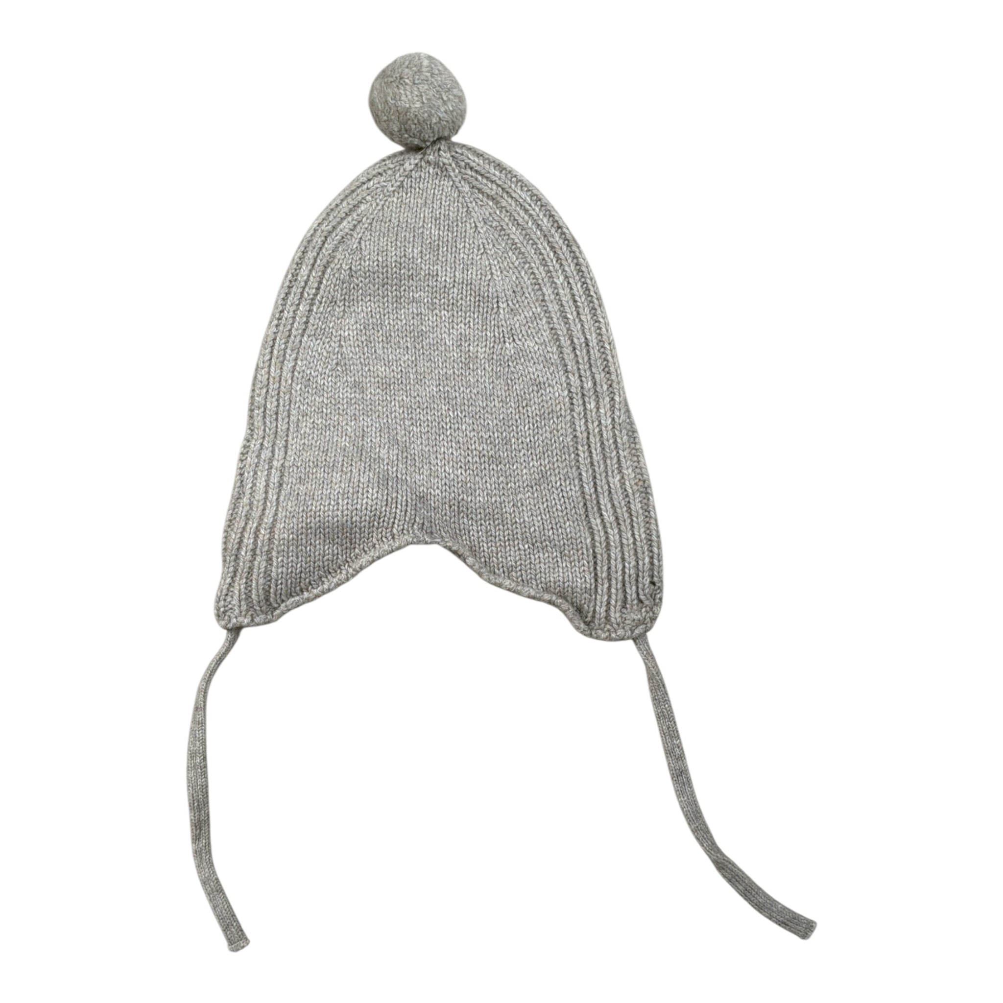 Wedoble Cappello tinta unita con Pon Pon Grigio per Neonata I2104307A GRIGIO WEDOBLE 