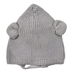 Wedoble Cappello tinta unita con Orecchie Grigio per Neonata I230307B GRIGIO WEDOBLE 