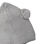 Wedoble Cappello tinta unita con Orecchie Grigio per Neonata I230307B GRIGIO WEDOBLE 