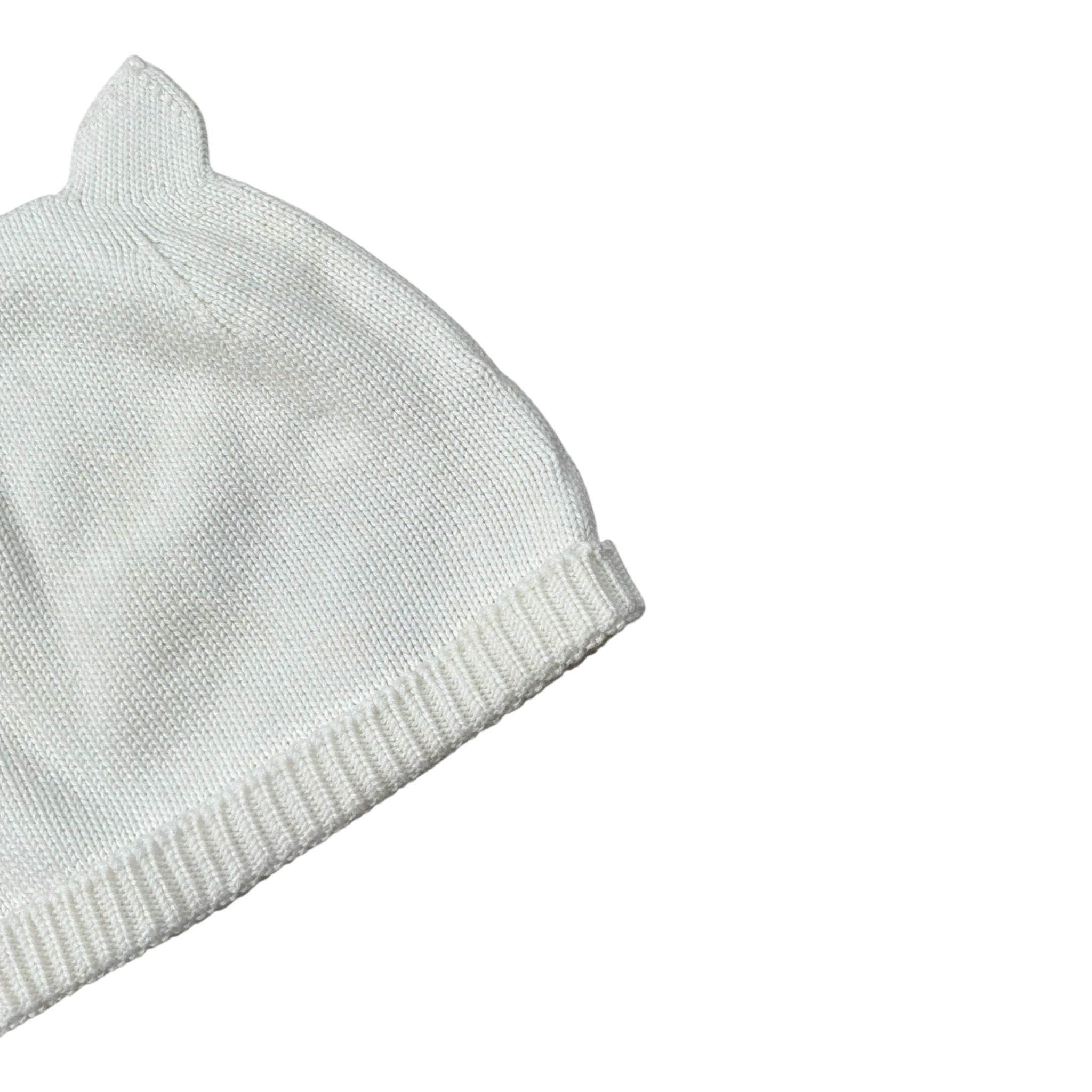 Wedoble Cappello tinta unita con Orecchie Bianco per Neonata V2013307E BIANCO WEDOBLE 