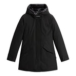 Woolrich Giubbino tinta unita con Bottoni Nero per Bambino KOU0223 NERO WOOLRICH 