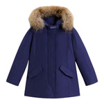 Woolrich Giubbino tinta unita con Bottoni Blu per Bambino WKOU02211 BLU WOOLRICH 