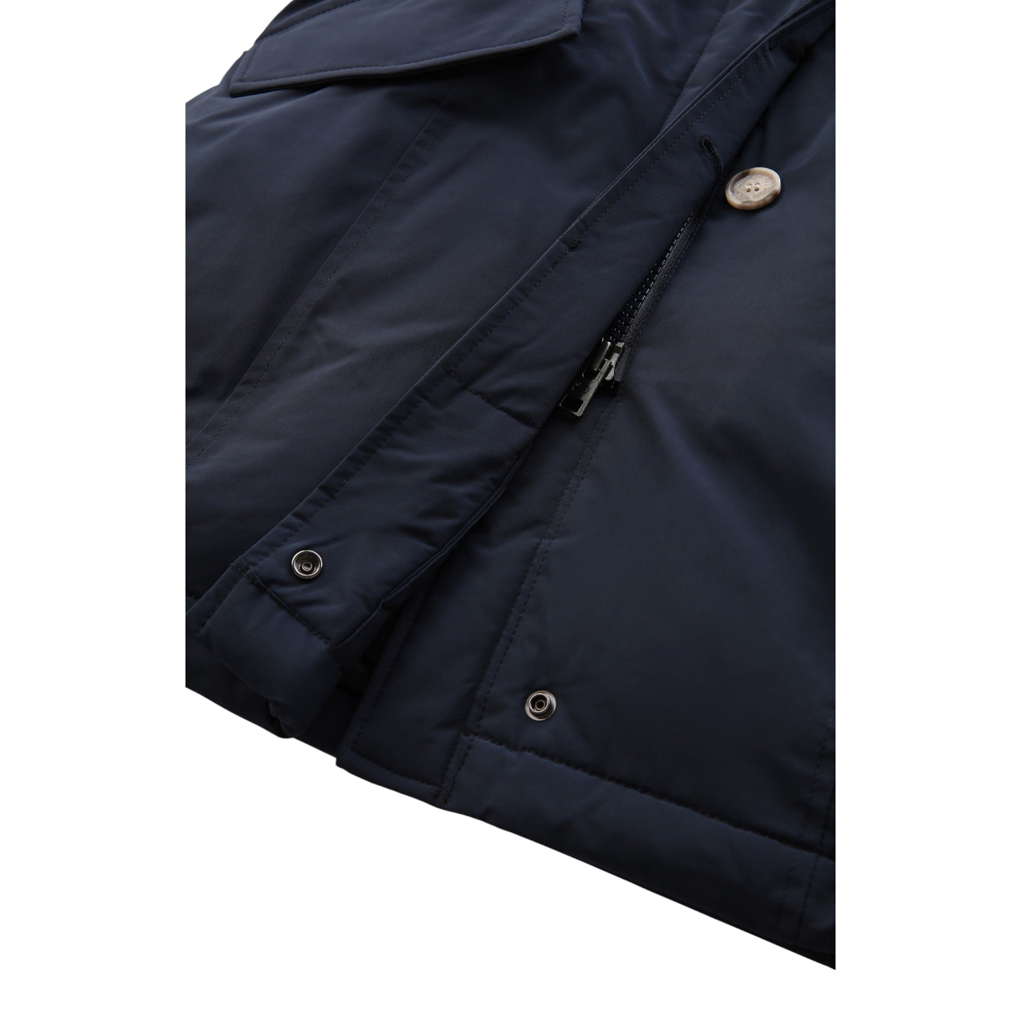 Woolrich Giubbino tinta unita con Bottoni Nero per Bambino WKOU02211 NERO WOOLRICH 