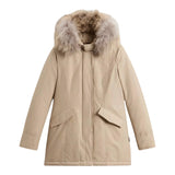 Woolrich Giubbino tinta unita con Bottoni Beige per Bambina WKOU0221A BEIGE WOOLRICH 