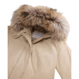 Woolrich Giubbino tinta unita con Bottoni Beige per Bambina WKOU0221A BEIGE WOOLRICH 