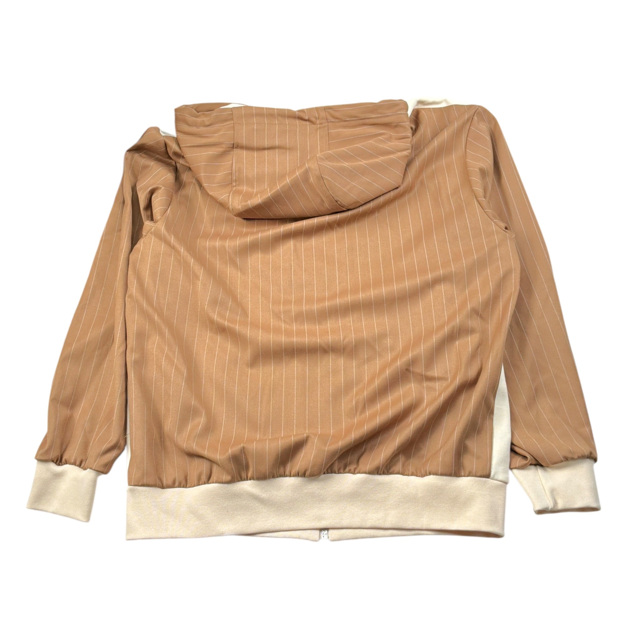 Yes London Felpa Bicolore con Zip E Cappuccio Panna per Bambino JR5097 PANNA YES LONDON 