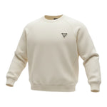 Yes London Felpa tinta unita Girocollo con Logo Beige per Bambino JR5105 BEIGE YES LONDON 