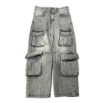 Yes London Jeans tinta unita con Tasconi Grigio per Bambino RPPRPR GRIGIO YES LONDON 