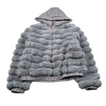Yes Zee Giubbini tinta unita con Cappuccio Azzurro Polvere per Bambina 3445 AZZURRO POLVERE YES ZEE 