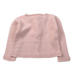 Yoedu Cardigan tinta unita con Pon Pon Rosa per Bambina 9505J ROSA YOEDU 