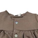Zero Ampere Cardigan tinta unita Fango per Neonata KINGS FANGO ZERO AMPERE 