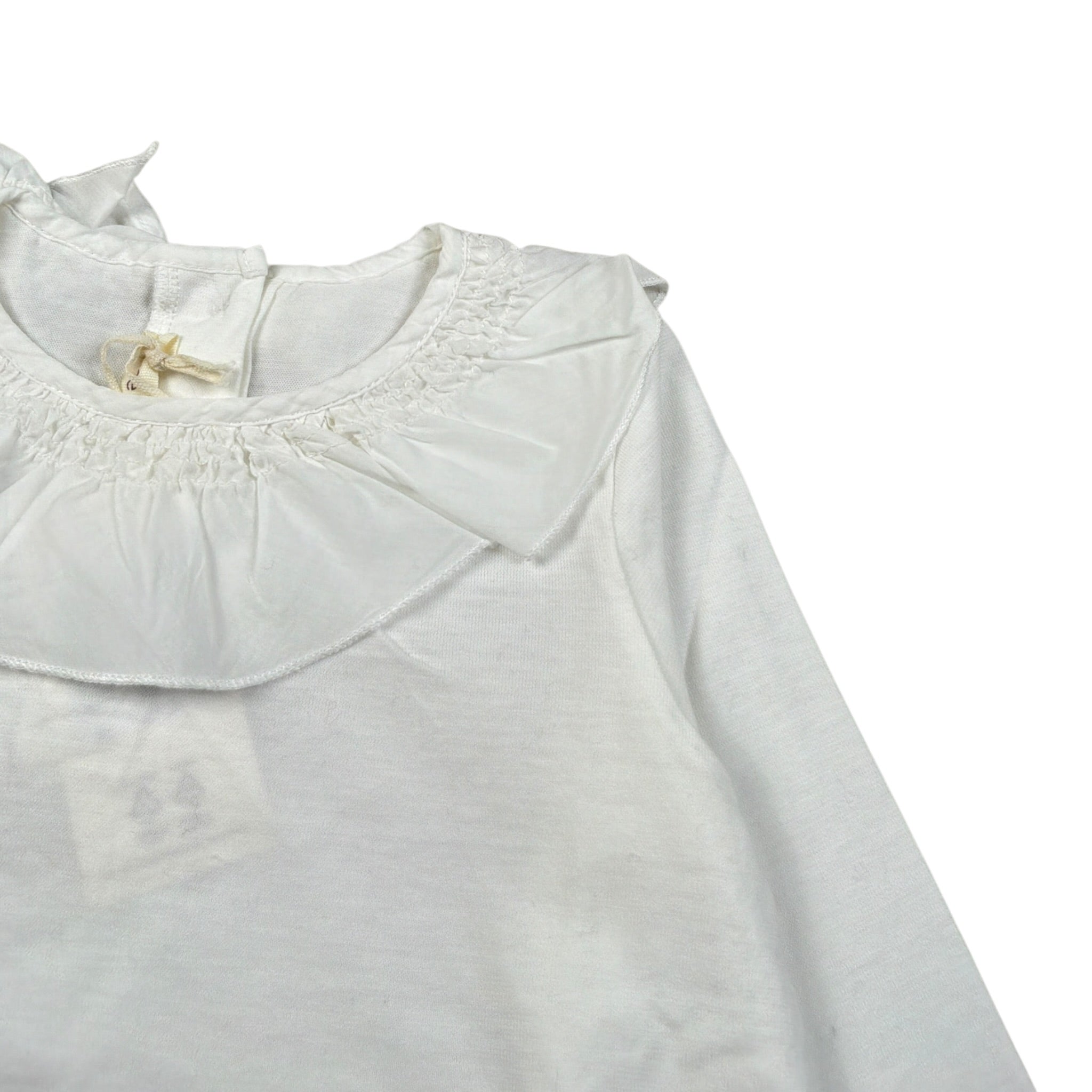 Zhoe & Tobiah Shirt tinta unita con Colletto Bianco per Neonata BBB1FN BIANCO ZHOE & TOBIAH 