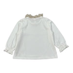 Zhoe & Tobiah Shirt tinta unita Colletto In Tulle Bianco per Neonata BBB3F BIANCO ZHOE & TOBIAH 