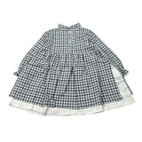 Zhoe & Tobiah Abito Manica Lunga Fantasia Quadretti Grigio per Bambina CHH1F GRIGIO ZHOE & TOBIAH 