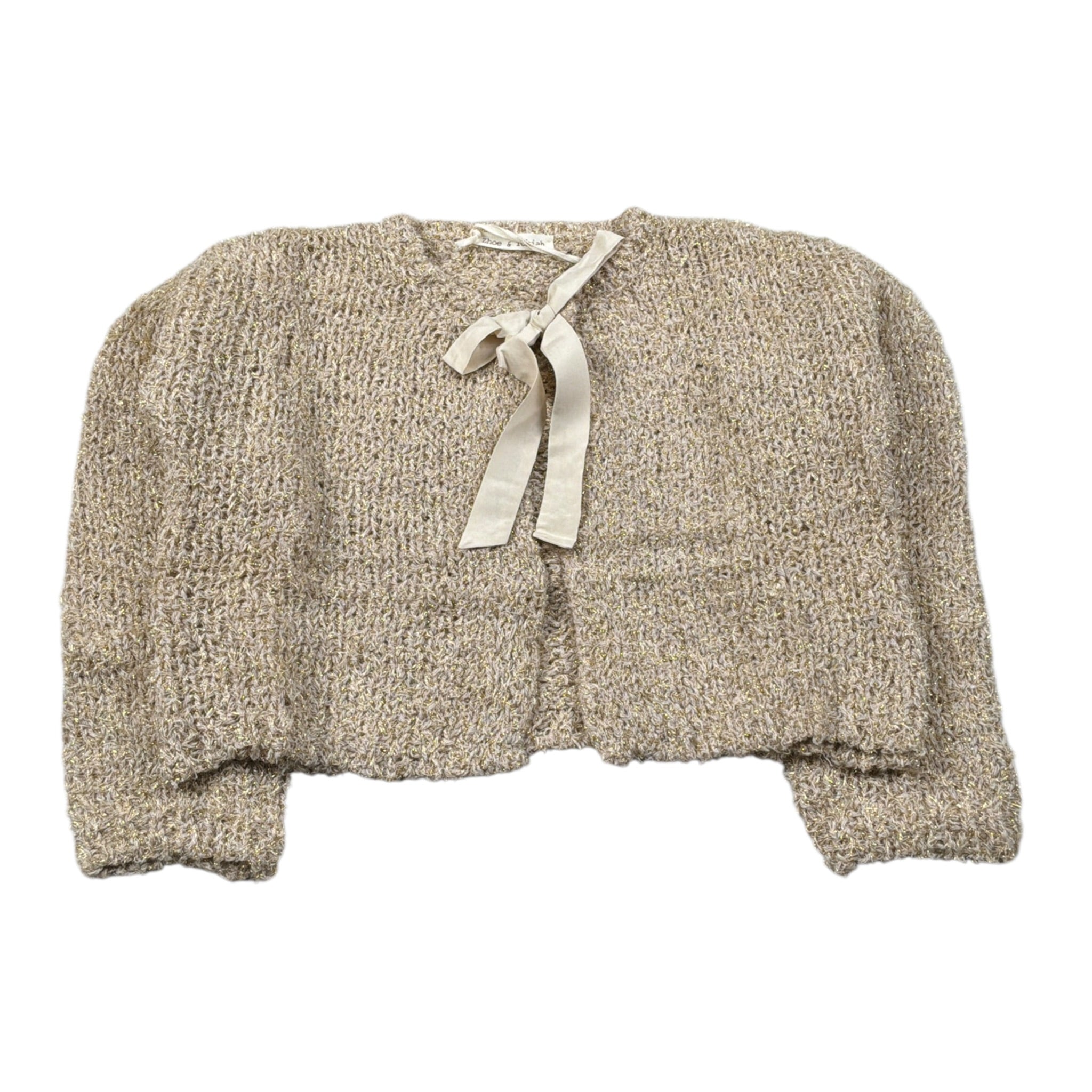 Zhoe & Tobiah Cardigan tinta unita Oro per Bambina FY2F ORO ZHOE & TOBIAH 