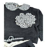 Zhoe & Tobiah Completo 2 Pezzi Felpa-Pantalone tinta unita Grigio per Bambina KKT3F GRIGIO ZHOE & TOBIAH 