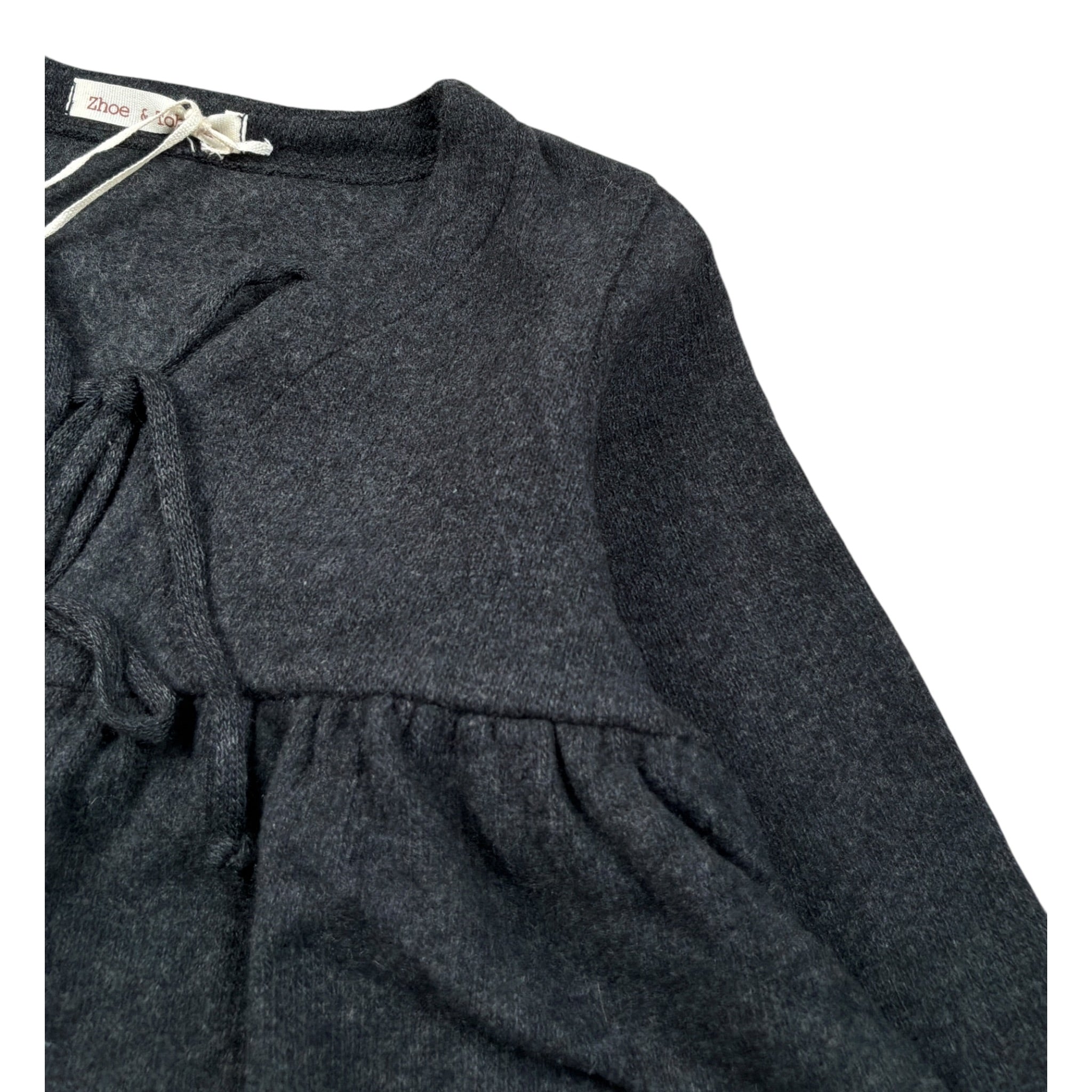 Zhoe & Tobiah Cardigan tinta unita Nero per Bambino KKT5F NERO ZHOE & TOBIAH 