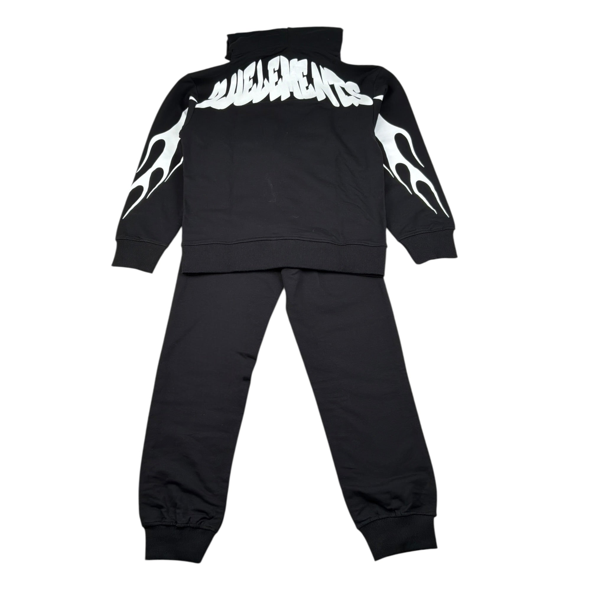 Zu+Elements Completo 2 Pezzi Felpa-Pantalone tinta unita Nero per Bambino ZU1848 NERO ZU+ELEMENTS 