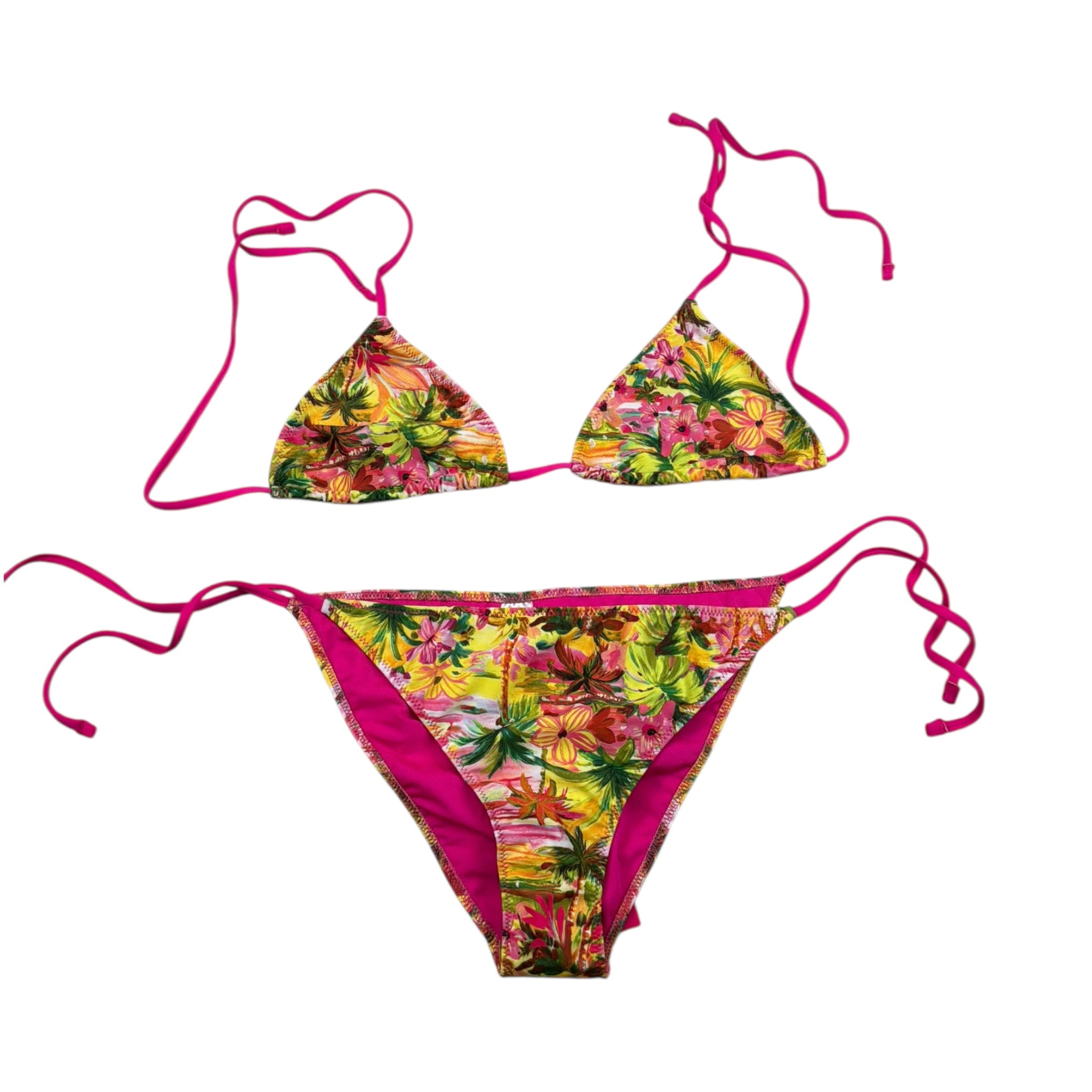 4Giveness Costume 2 Pezzi Triangolo-Slip per Bambina 125GBWBK5252 GIALLO 4GIVENESS 