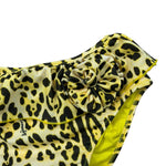 4Giveness Costume Modello Slip Tinta Unita Fantasia Maculata per Bambina FGBN3953 GIALLO 4GIVENESS 
