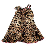 4Giveness Abito Bretelline Fantasia Maculata Beige per Neonata FGCN3966 BEIGE 4GIVENESS 