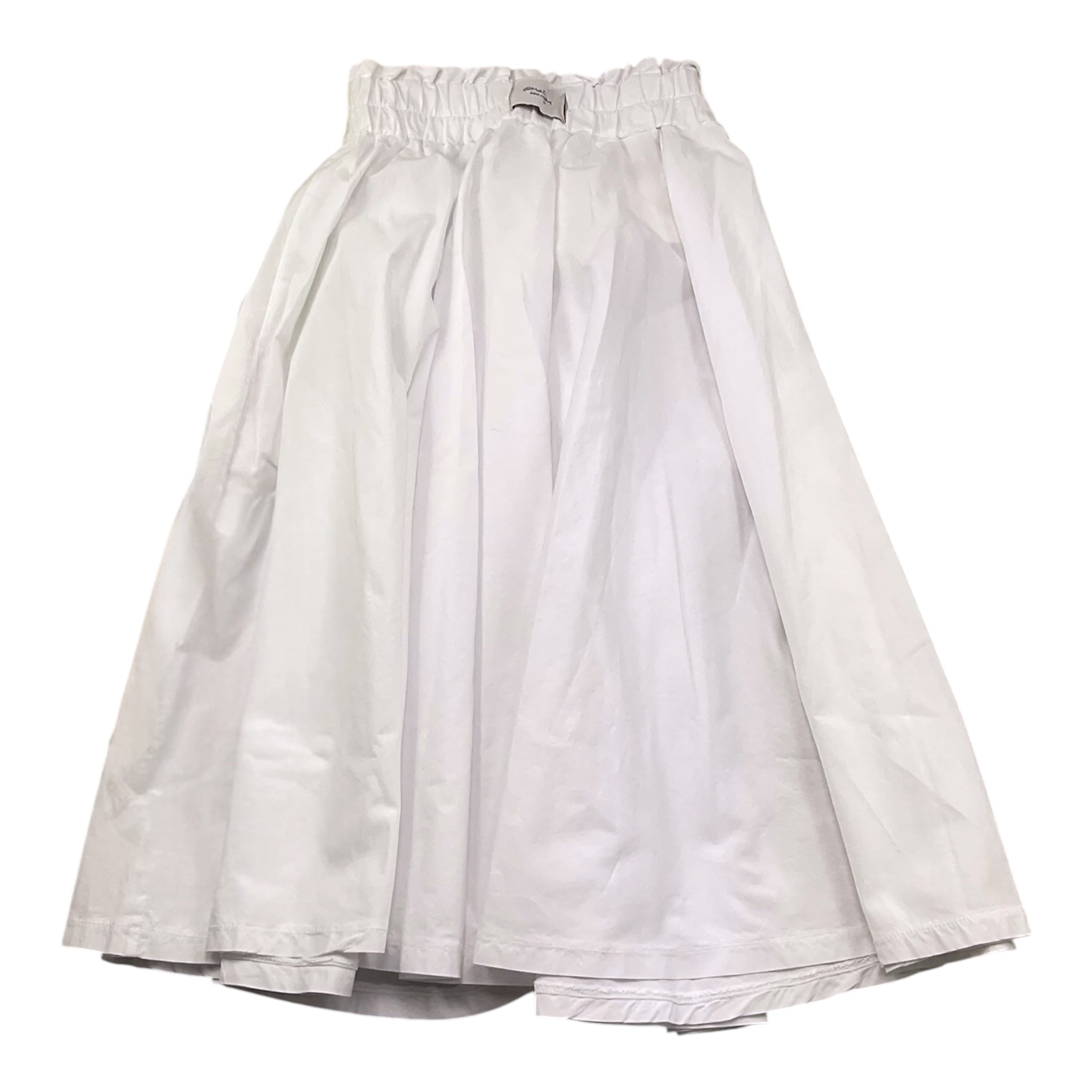 @Madilly Gonna Tinta Unita con Elastico In Vita per Bambina NIZZA BIANCO @MADILLY 