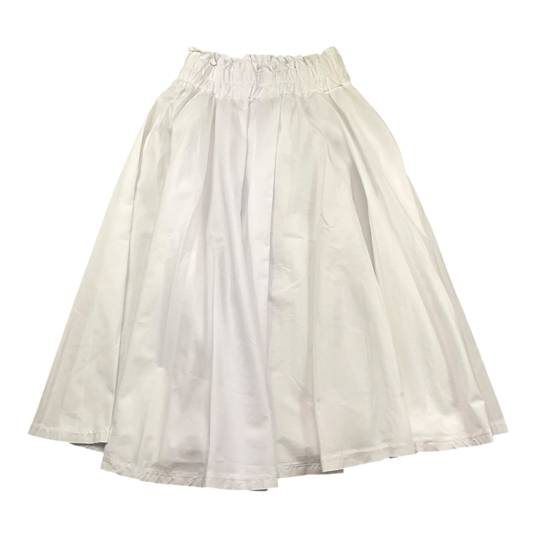 @Madilly Gonna Tinta Unita con Elastico In Vita per Bambina NIZZA BIANCO @MADILLY 