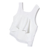 Abel & Lula Camicia Giromanica Tinta Unita per Bambina 5150 BIANCO ABEL & LULA 