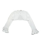 Alice Pi Coprispalle Tinta Unita con Fiocco per Bambina S198261 BIANCO ALICE PI 